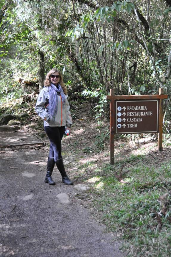 Visitando o parque do Caracol, em Canela - RS